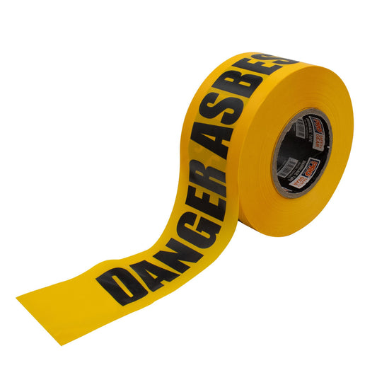 Pro Choice Safety Gear Barricade Tape - 300M X 75mm Danger Asbestos Dust Hazard Print