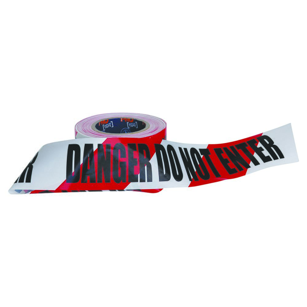 Pro Choice Safety Gear Barricade Tape - 100M X 75mm Danger Do Not Enter Print