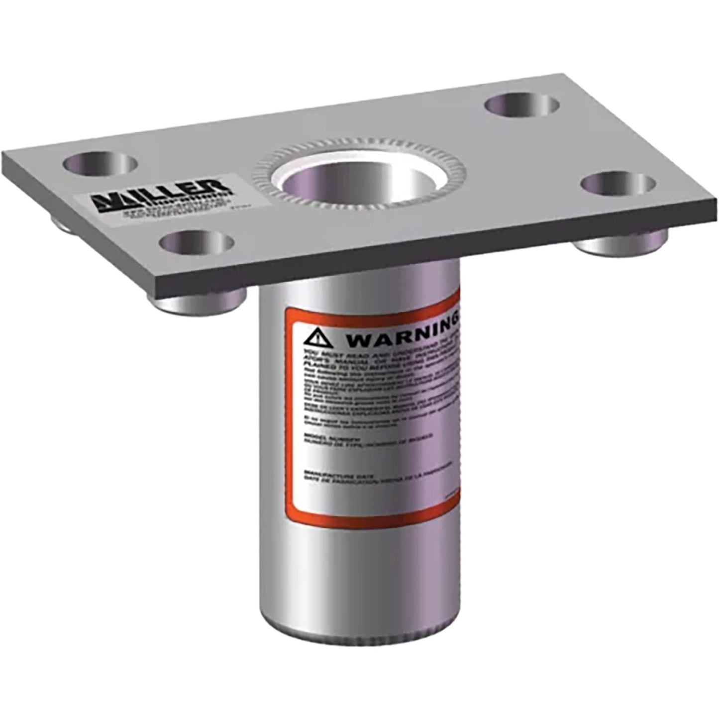Miller DuraHoist Flush Floor Mount Sleeve 304 Stainless Steel