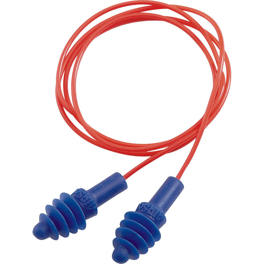 Howard Leight AirSoft Reusable Earplug Red Polycord Polybag 100/Box