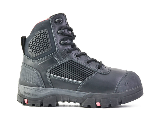 AVENGER- LADIES BLACK ZIP SIDED SAFETY BOOT