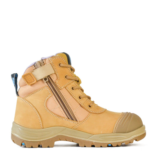 DAKOTA- WHEAT ZIP SIDED SAFETY BOOT