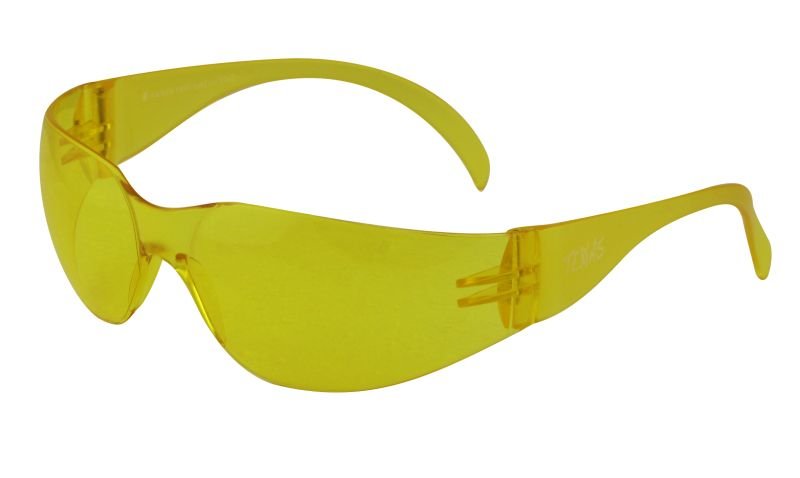 Maxisafe EBR332 TEXAS Safety Glasses with Anti-Fog - Amber Lens
