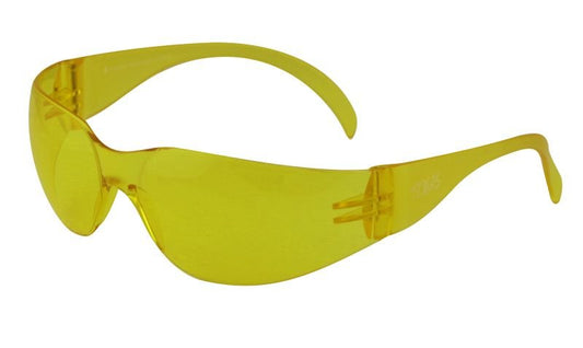 Maxisafe EBR332 TEXAS Safety Glasses with Anti-Fog - Amber Lens