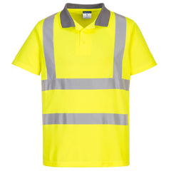 Portwest Eco Hi-Vis Polo Shirt S/S (6 Pack) in Yellow