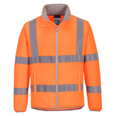 Portwest Eco Hi-Vis Polar Fleece Jacket in Orange