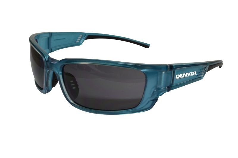 Maxisafe EDE309 Denver Smoke Safety Glasses, Blue Frame