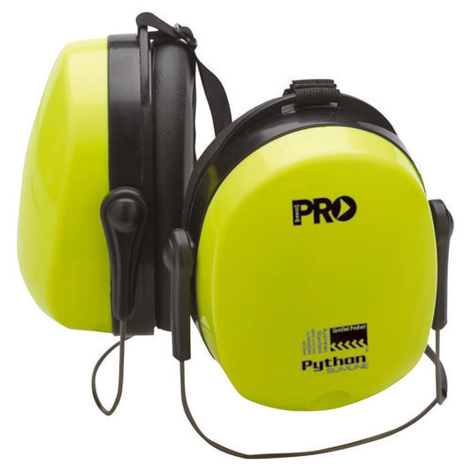 Pro Choice Safety Gear Python Slimline Neckband Earmuffs Class 4, -23Db