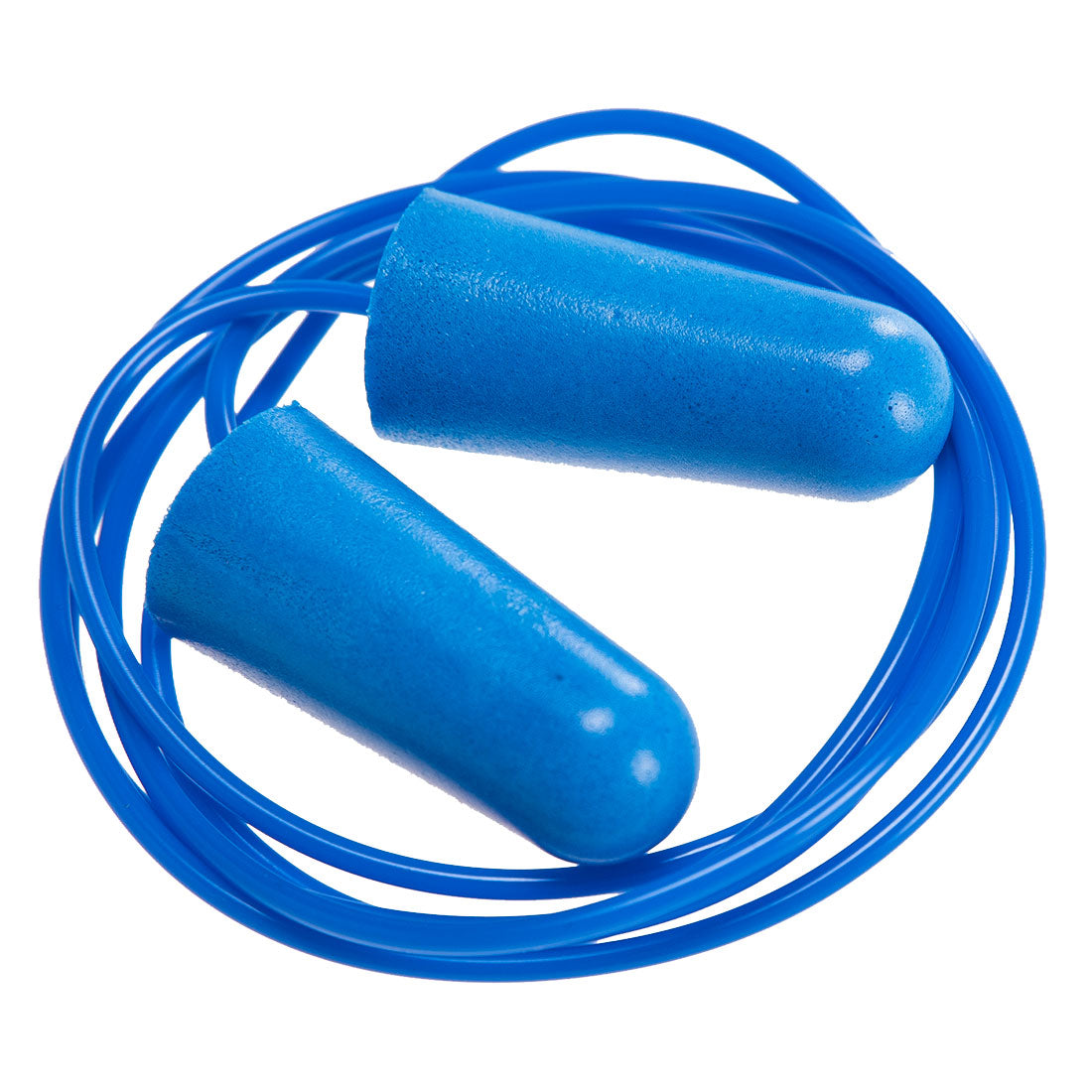 Portwest Detectable Corded PU Foam Ear Plugs (200 pairs) in Blue