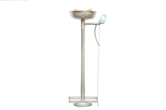 Maxisafe ESS480 Stainless Steel Pedestal Eye Wash with Bowl