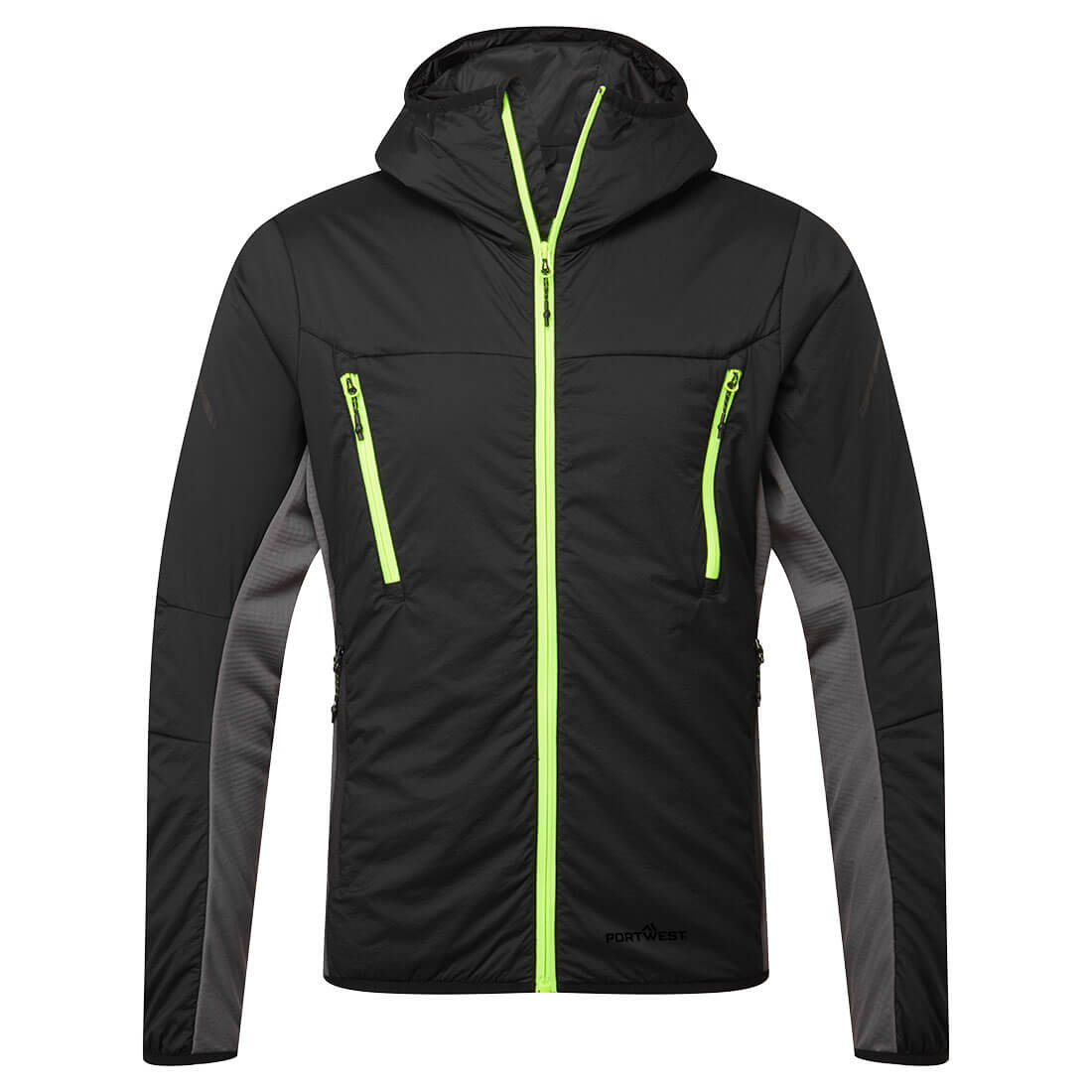 Portwest EV4 Insulated Hybrid Jacket in Black