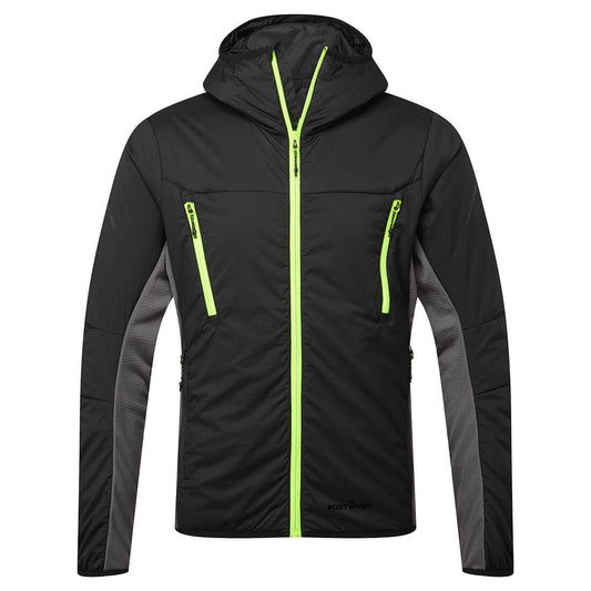 Portwest EV4 Insulated Hybrid Jacket in Black