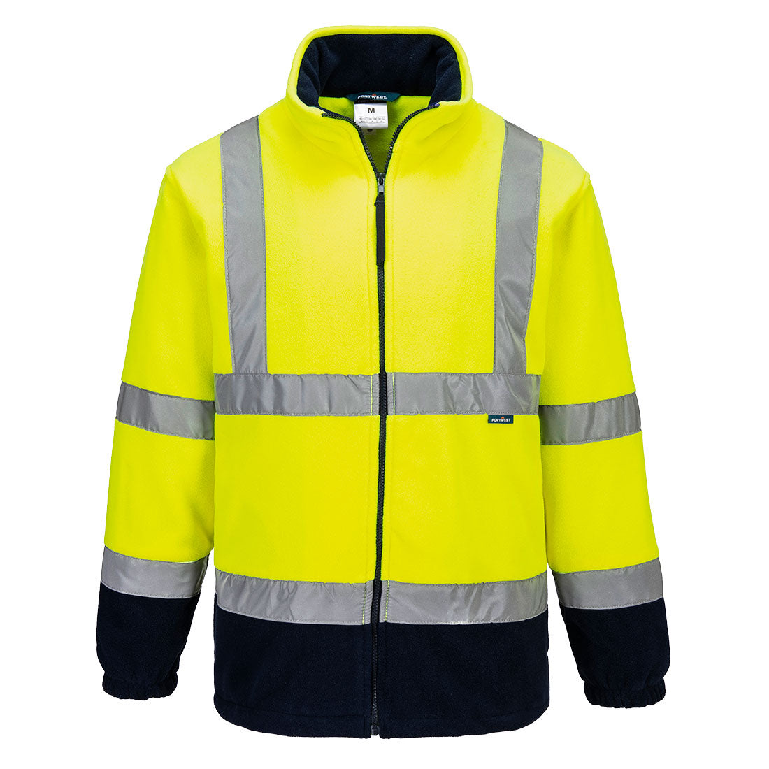Portwest Polar Fleece Jacket in Yellow/Navy
