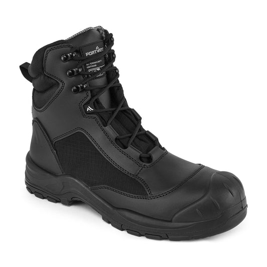 Portwest Patrol Occupational Boot O7S SR FO SC HRO in Black