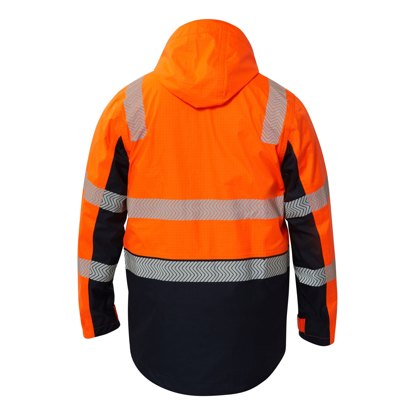 Flamebuster FJV032 Mens HRC2 Inherent Reflective Wet Weather 3 In 1 Jacket in Orange/Navy