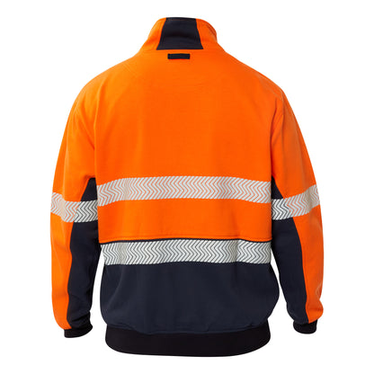 Flamebuster FJV032 Mens HRC2 Inherent Reflective Wet Weather 3 In 1 Jacket in Orange/Navy
