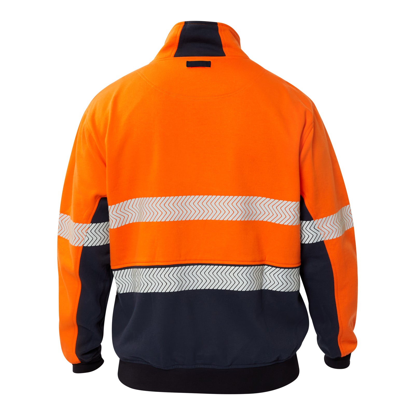 Flamebuster FJV034 Mens FR Hi Vis Segmented Reflective Fleece in Orange/Navy