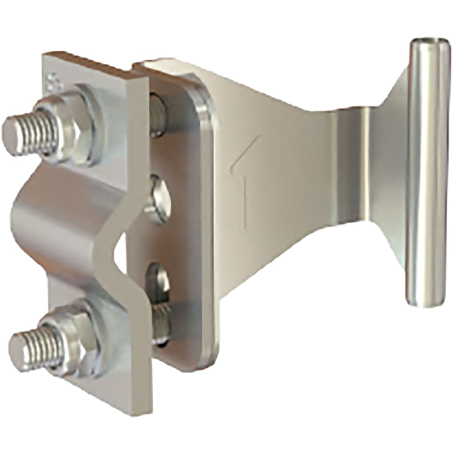 Miller Vi-Go Automatic intermediate with round steel bracket for rungs (stainless steel) Clamp for rung size 18-26mm