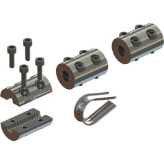 Miller Cable Clamp Set- Cable clamps with cable eye stiffener for onsite installation (1032092)