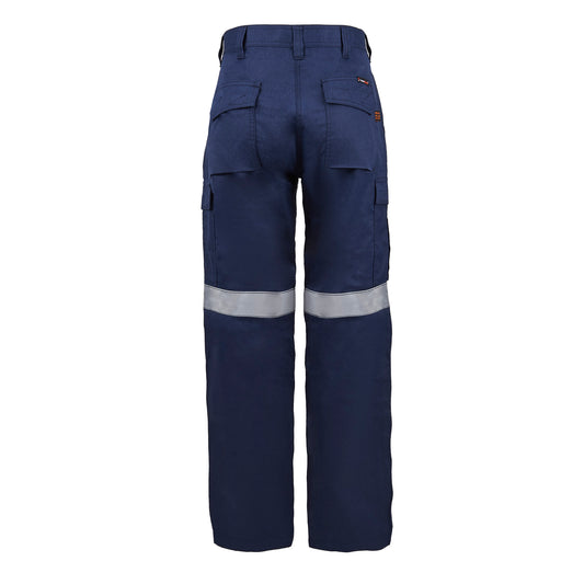 Flamebuster FPL019 Ladies HRC2 Inherent Reflective Cargo Pant in Navy
