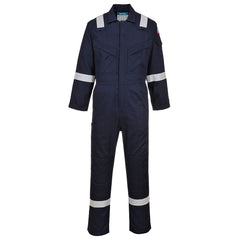 Portwest Bizflame Work Super Light Weight Anti-Static FR Coverall in Navy