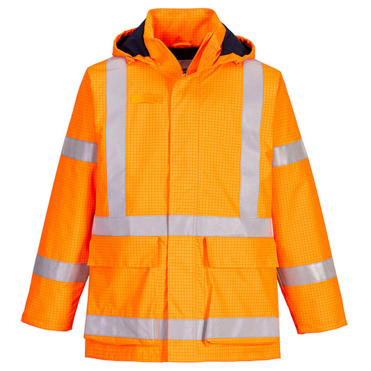 Portwest Bizflame Rain TTMC Class D/N Multi Jacket in Orange