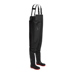 Portwest Steelite Safety Chest Wader S5 FO in Black