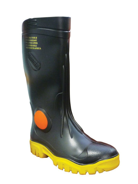 Maxisafe FWG902 Stimela 'Foreman' Black Gumboots with Safety Toe