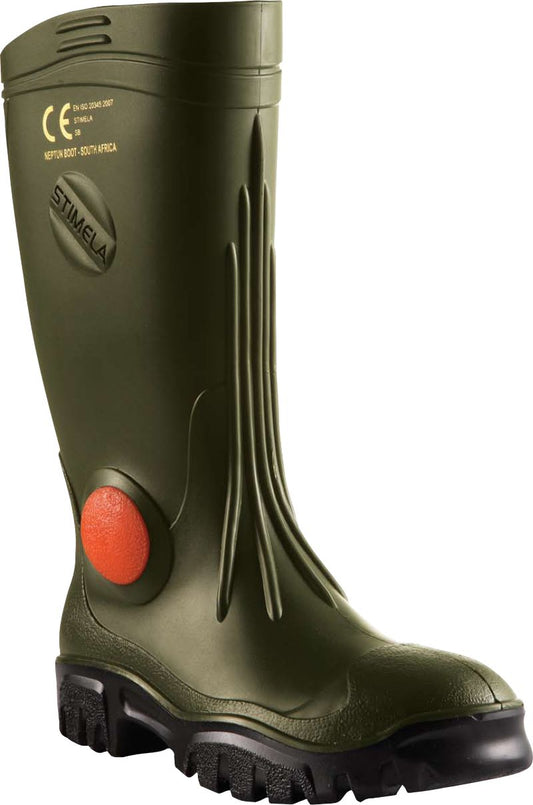 Maxisafe FWG904 Foreman Green Gumboots w/ Safety Toe