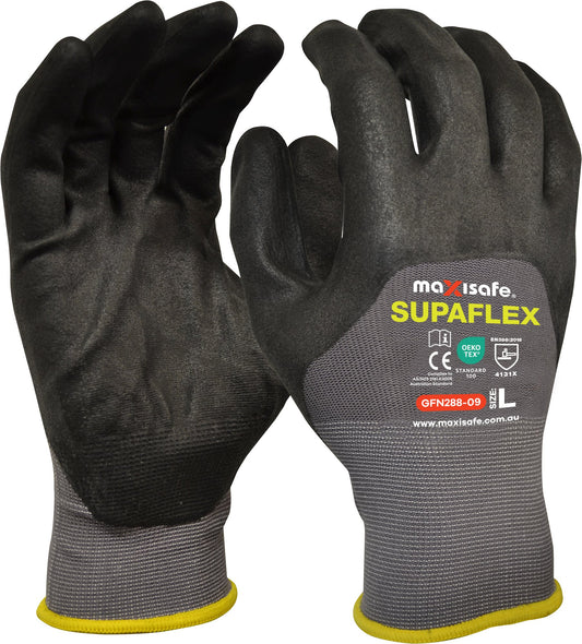 Maxisafe GFN288 Supaflex Glove with 3/4 Micro Foam Coating