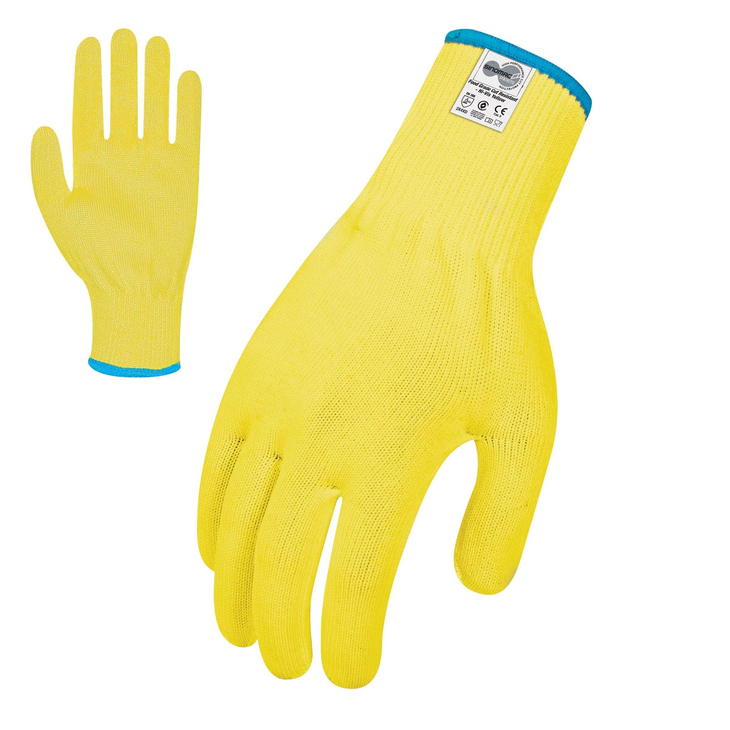 Force360 Force360 Hi-Vis Yellow Food Grade 13 gauge Glove (Cut Level D)