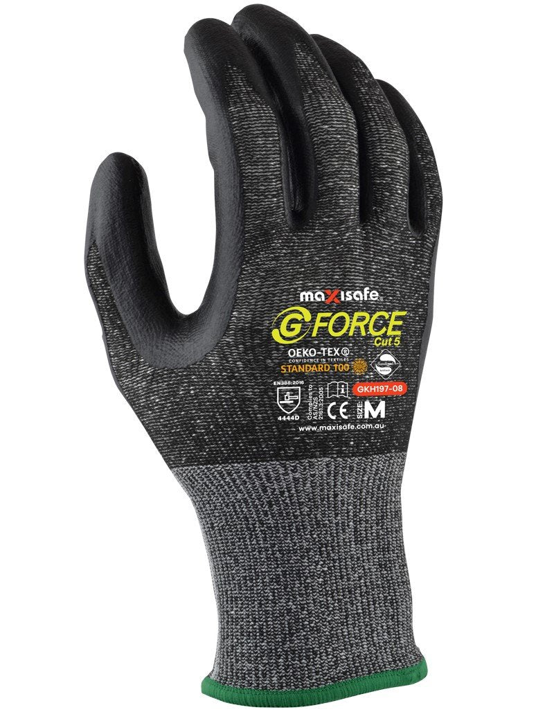 Maxisafe GKH197 G-Force Cut D Micro-Foam NBR Glove