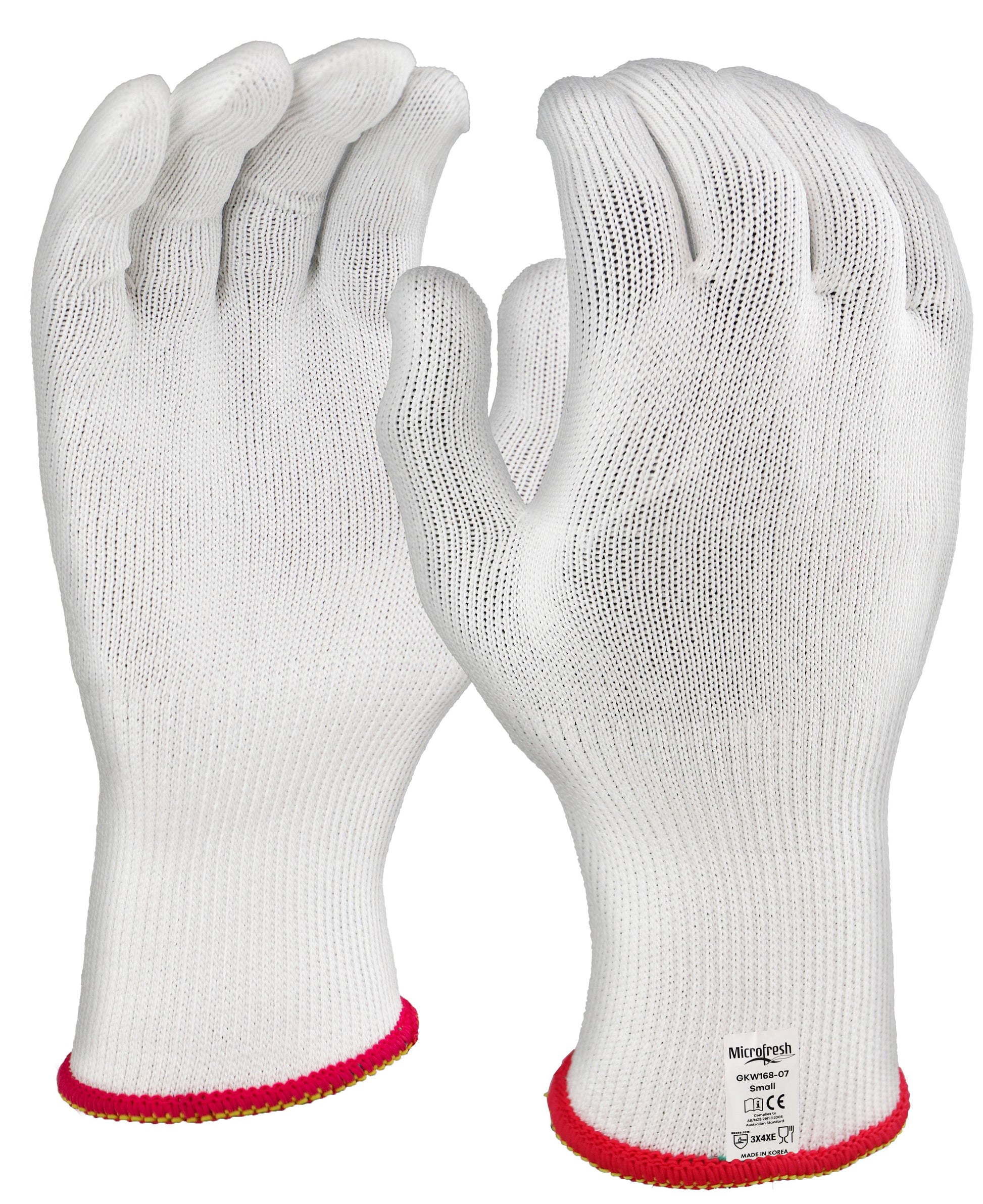 Maxisafe GKW168 Microfresh Cut E White 'Food Grade' Liner Glove