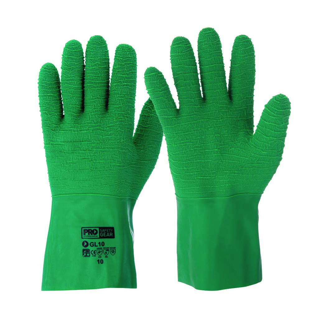 Pro Choice Safety Gear Green Gauntlet Gloves