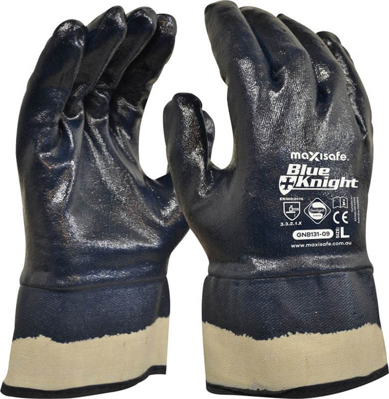 Maxisafe GNB131 Blue Knight Heavy Duty, Fully Dipped with Safety Cuff