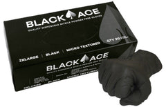Maxisafe GNB205 Black Ace Disposable Nitrile Gloves, Powder Free