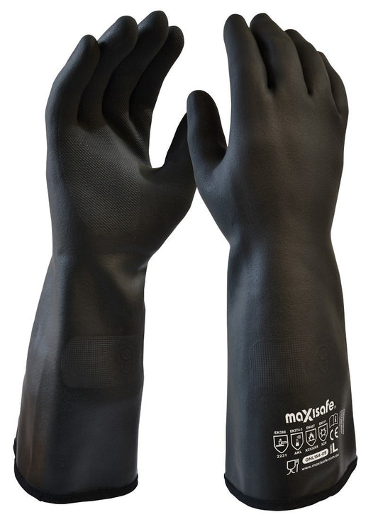 Maxisafe GNL154 NEOTHERM Chemical & Heat Resistant Neoprene Gauntlet - 38cm