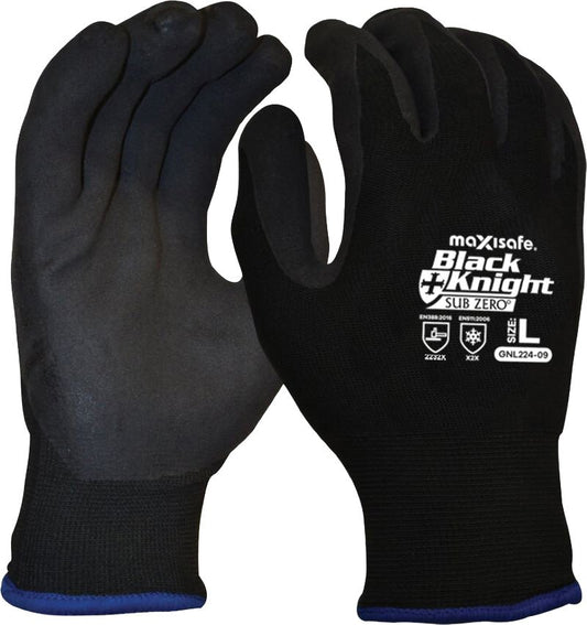Maxisafe GNL224 Black Knight Gripmaster Sub Zero Thermal Glove