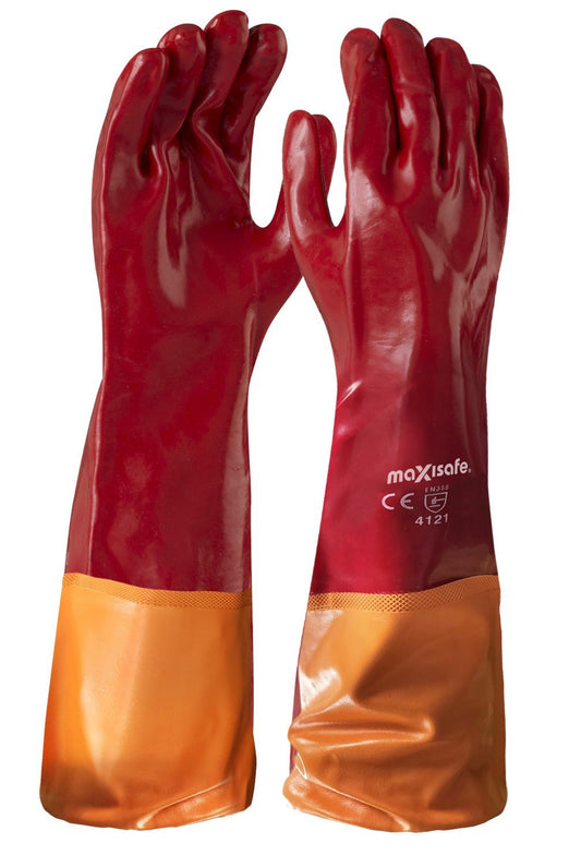 Maxisafe GPR230 Red PVC 60cm Gauntlet