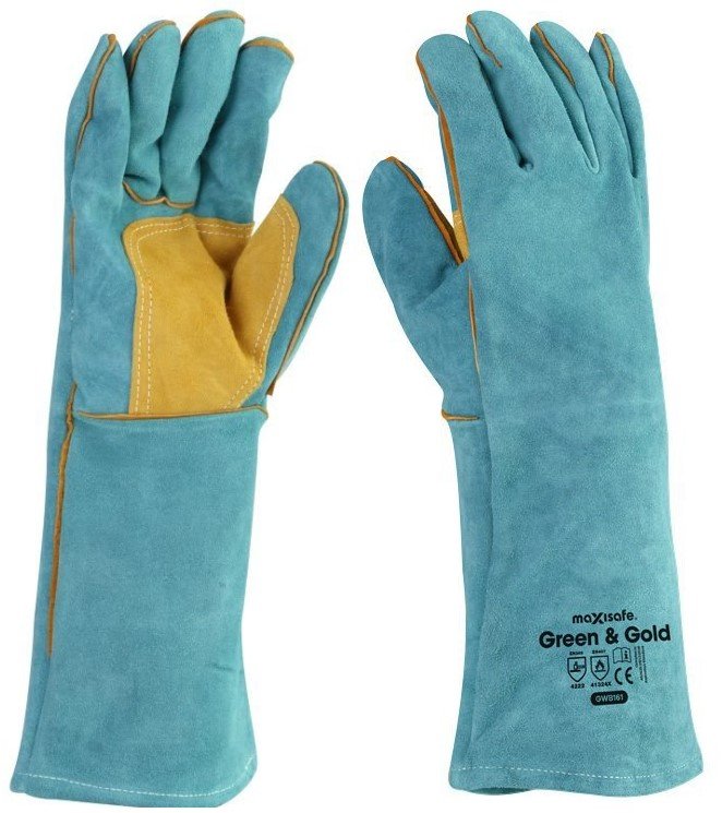 Maxisafe GWG161 Green & Gold Welders Gauntlet