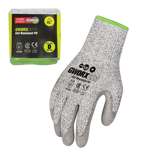 Force360 Force360 Cut Resistant PU Glove (Cut Level C) Vend-Ready Packaging