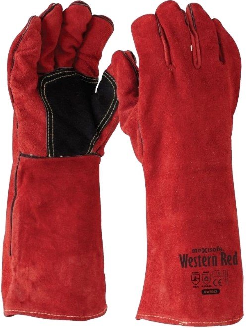 Maxisafe GWR162 Western Red Premium Welders Gauntlet