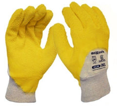 Maxisafe GYL108 Premium Yellow Latex Coated Glass Gripper Glove