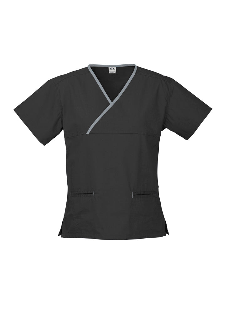 BizCollection H10722 Womens Contrast Scrub Top