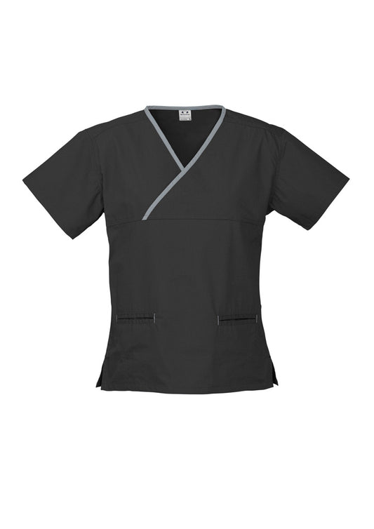 BizCollection H10722 Womens Contrast Scrub Top