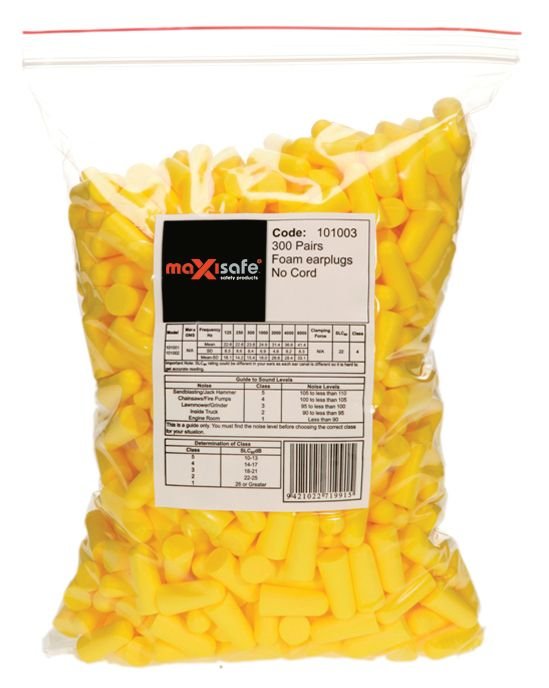 Maxisafe HEU649 MaxiPlug Uncorded Earplugs - Class 5