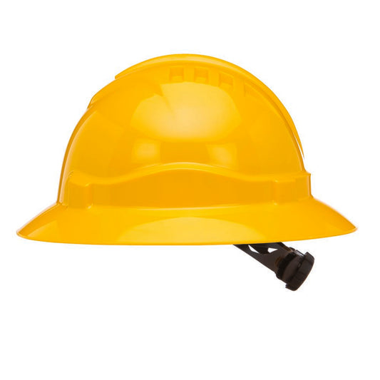 Pro Choice Safety Gear V6 Hard Hat Unvented Full Brim Ratchet Harness