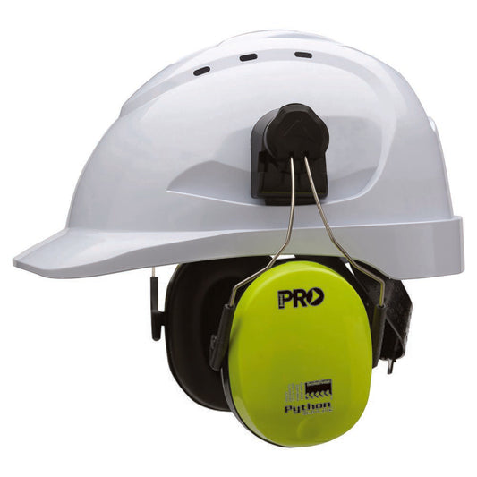 Pro Choice Safety Gear Python Slimline Hard Hat Earmuffs Class 5, -31Db