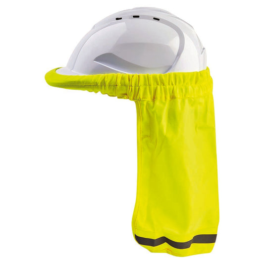 Pro Choice Safety Gear Hard Hat Neck Sun Shade Fluro Yellow