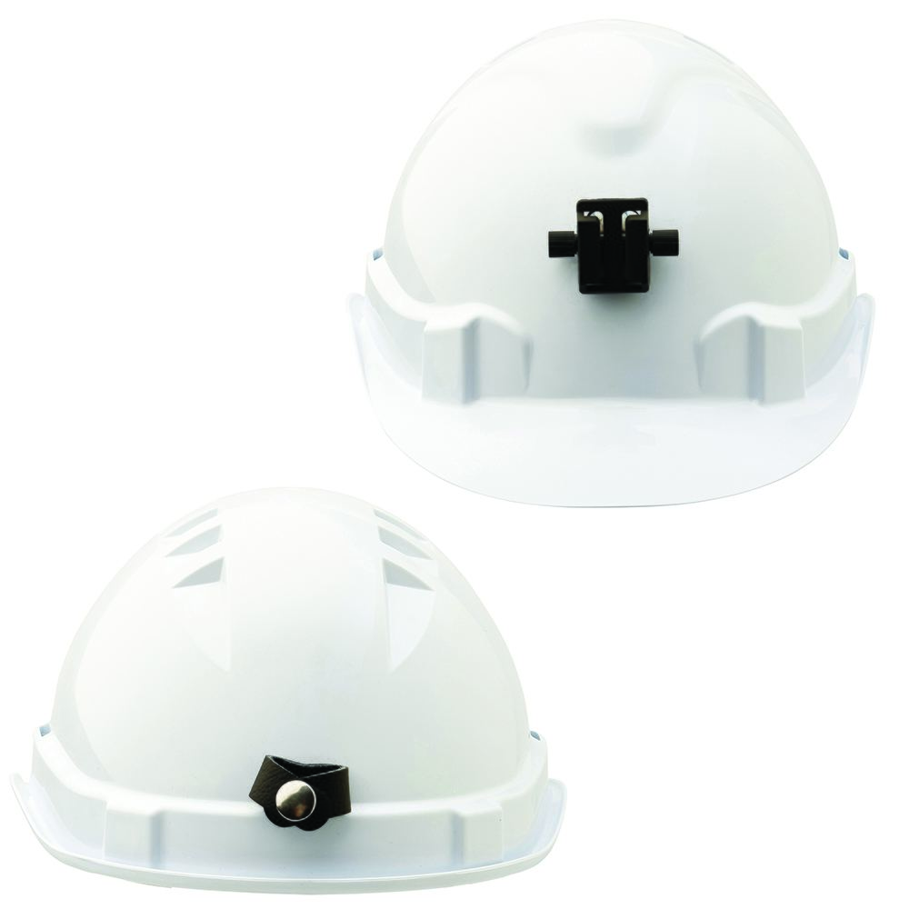 Pro Choice Safety Gear V6 Hard Hat Vented With Lamp Bracket And Pushlock Harness - White